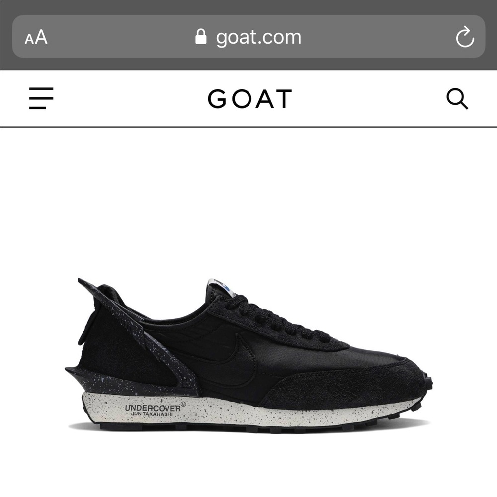 NWOT NIKE WOMENS DAYBREAK x UNDERCOVER -BLACK SAIL